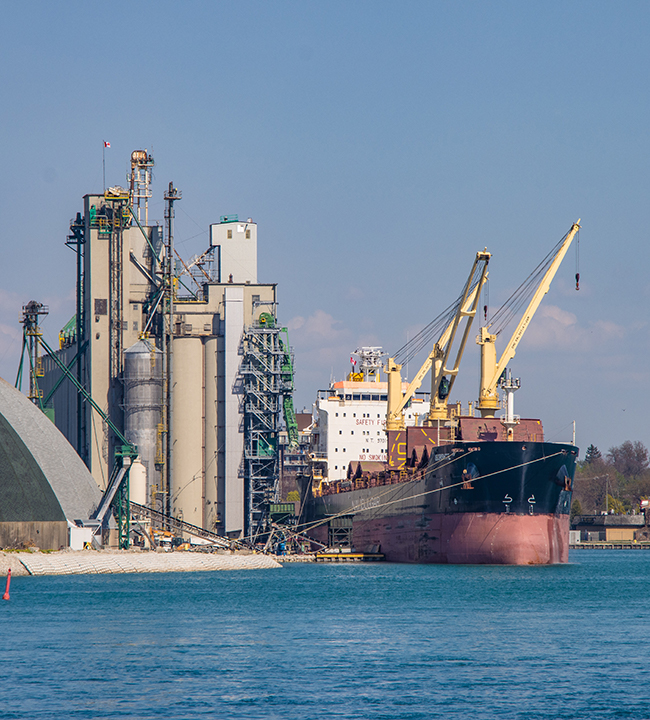 Containers at a Turkish port